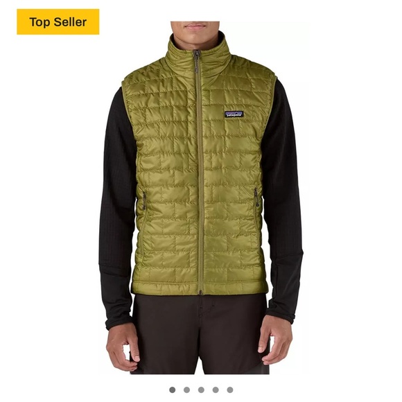 Patagonia Men’s Medium Nano Puff Insulated Vest Graze Green Puffer NWT Puffy - Picture 2 of 10